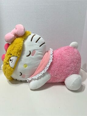 HELLO KITTY 18” sleeping plush doll stuffed animal NWT Sanrio